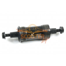 Каретка велосипедная NECO B910BK 1.37"x24T R/L, 68мм x 110.5мм, под квадрат (болт) с подшипниками